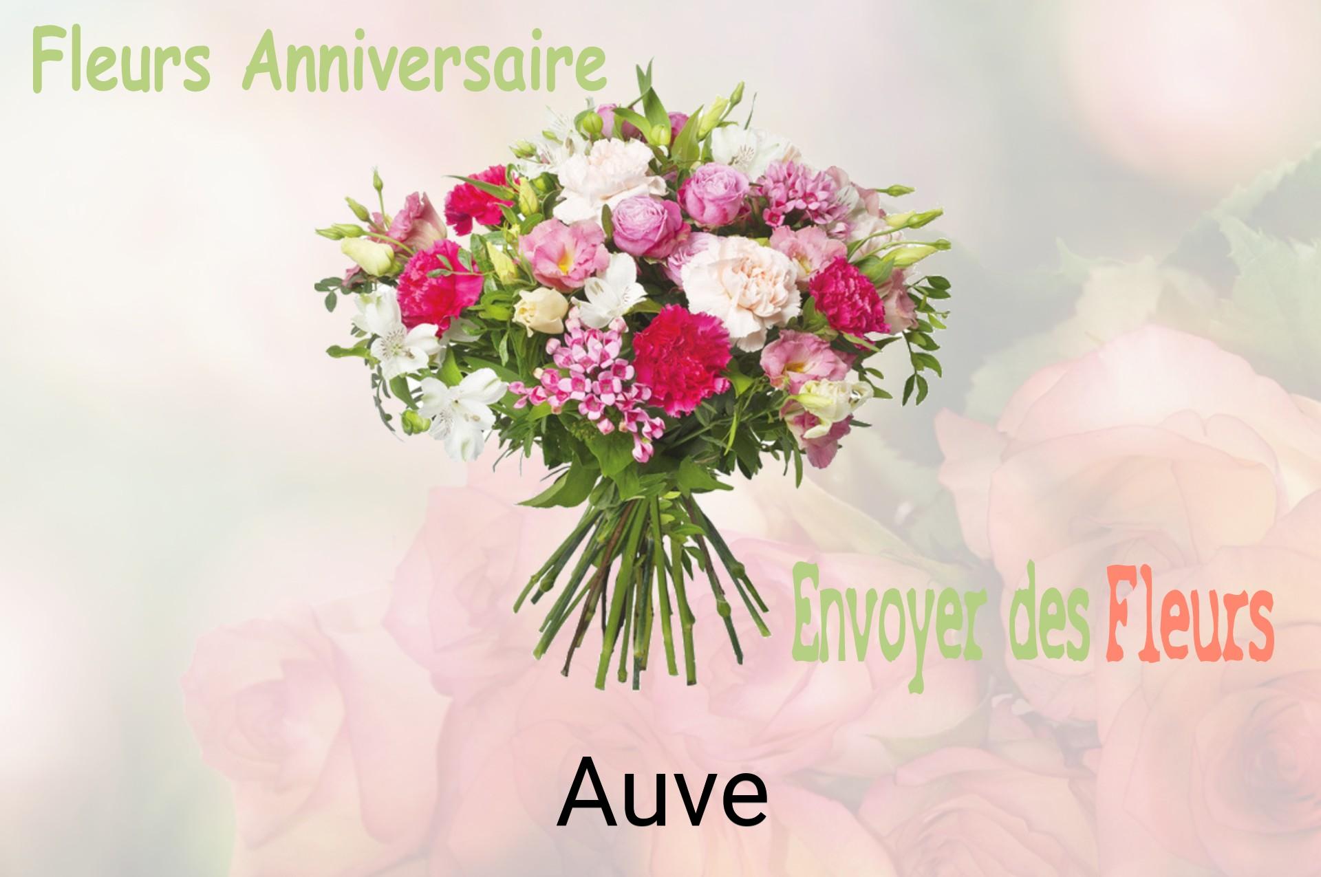 Bouquet de fleurs d’anniversaire livré à Auve